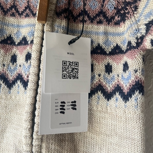 NWT Name It Charming wool fair isle print zip up baby one piece Sz 2-4 month - Picture 2 of 6